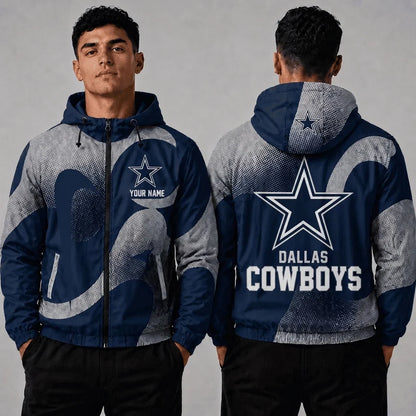 [SPECIAL OFFER] NEW CUSTOMIZED NFL21 DCB DALLAS COWBOYS WINDBREAKER JACKET