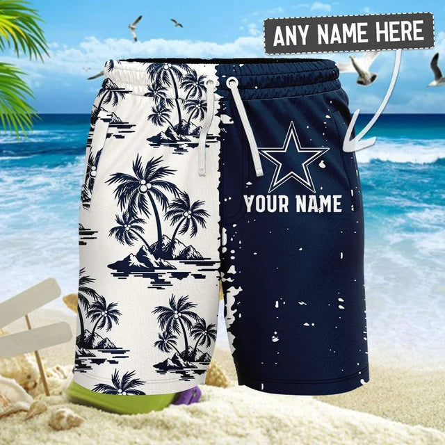 [SPECIAL OFFER] NEW CUSTOMIZED UNISEX NFL21 DCB DALLAS COWBOYS HAWAIIAN SHIRT & SHORTS SET