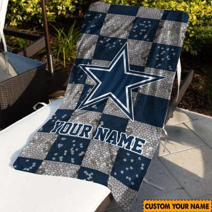 [SPECIAL OFFER] NEW CUSTOMIZED NFL21 DCB DALLAS COWBOYS BEACH TOWEL
