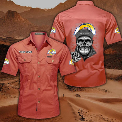 [SPECIAL OFFER] NEW CUSTOMIZED NFL22 LAR LOS ANGELES RAMS MUTICOLOR MEN'S CARGO SHIRT