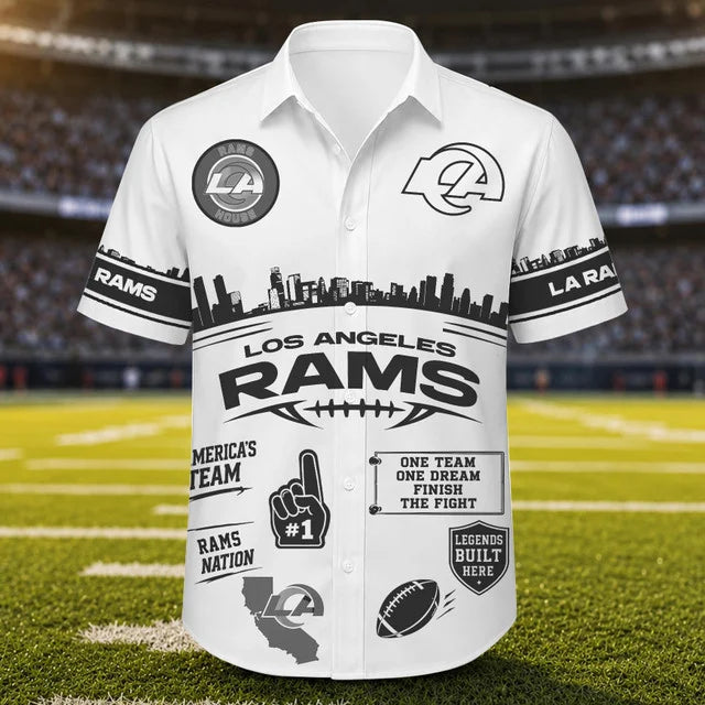 [SPECIAL OFFER] NEW CUSTOMIZED NFL22 LAR LOS ANGELES RAMS UNISEX HAWAIIAN SHIRT
