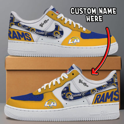 [SPECIAL OFFER] NEW CUSTOMIZED NFL22 LAR LOS ANGELES RAMS AF1 SNEAKERS