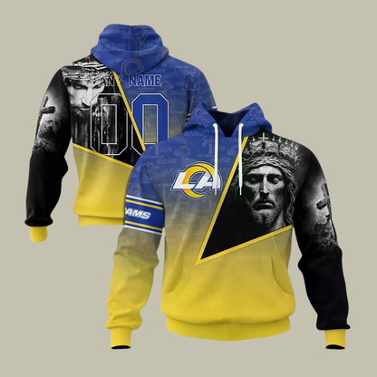 [SPECIAL OFFER] NEW CUSTOMIZED NFL22 LAR LOS ANGELES RAMS GOD'S BLESSING T-SHIRT, HOODIE & ZIP HOODIE
