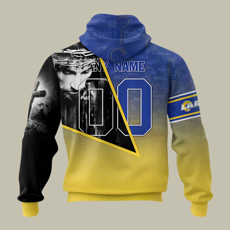 [SPECIAL OFFER] NEW CUSTOMIZED NFL22 LAR LOS ANGELES RAMS GOD'S BLESSING T-SHIRT, HOODIE & ZIP HOODIE