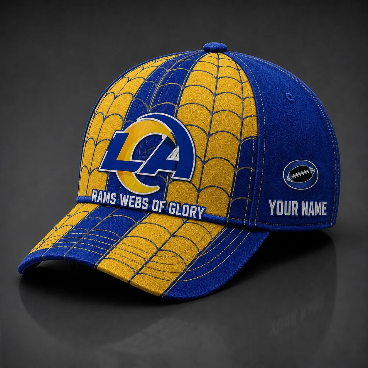 [SPECIAL OFFER] NEW CUSTOMIZED NFL22 LAR LOS ANGELES RAMS x SPIDER CLASSIC CAP