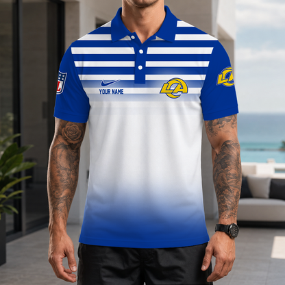 [SPECIAL OFFER] NEW CUSTOMIZED NFL22 LAR LOS ANGELES RAMS POLO SHIRT