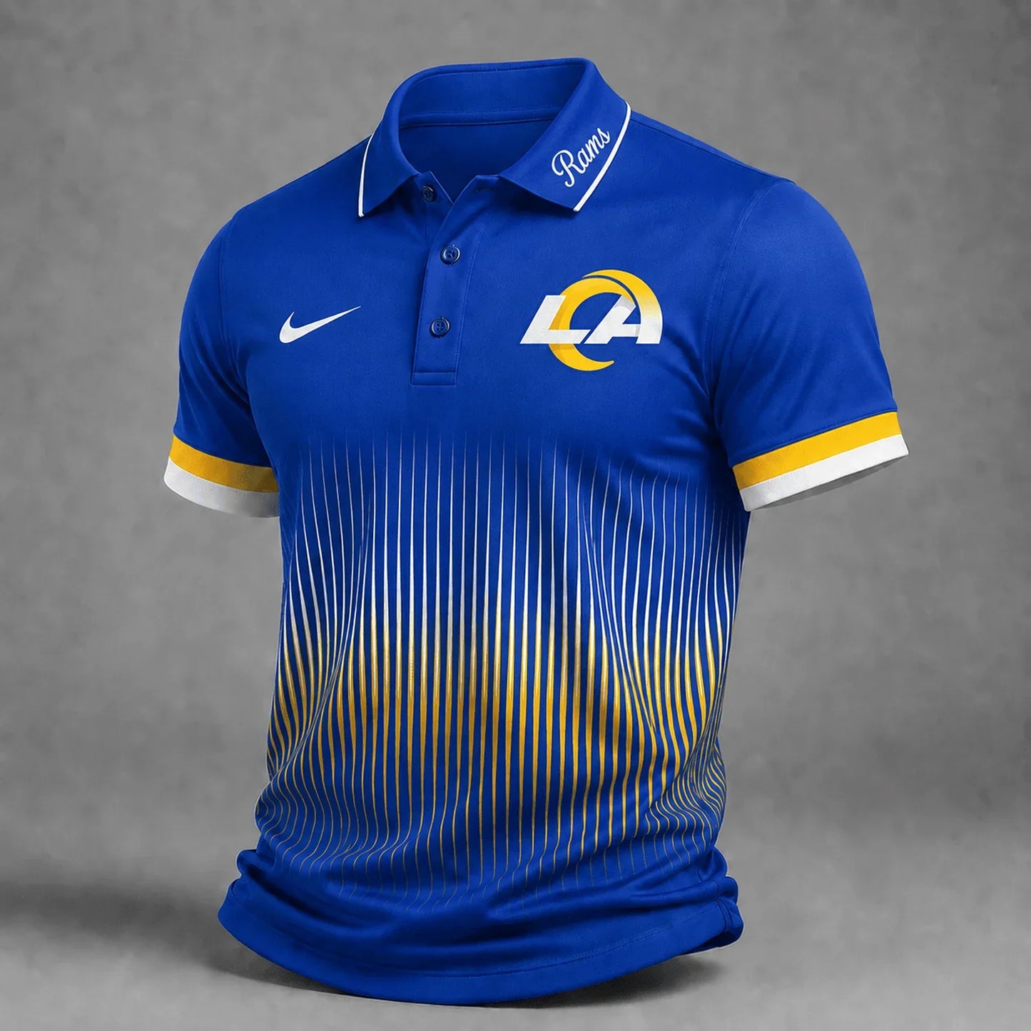 [SPECIAL OFFER] NEW CUSTOMIZED NFL22 LAR LOS ANGELES RAMS POLO SHIRT