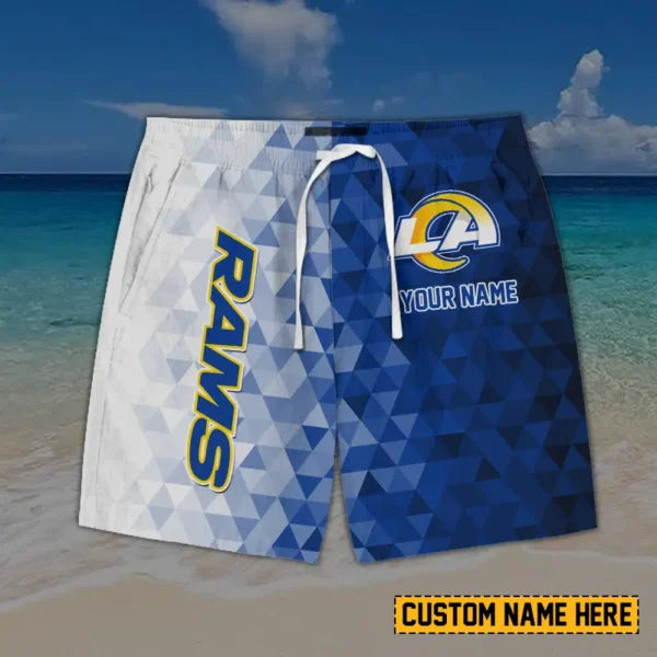 [SPECIAL OFFER] NEW CUSTOMIZED NFL22 LAR LOS ANGELES RAMS SHORT PANTS