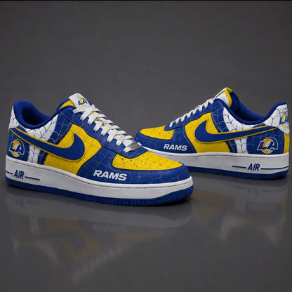 [SPECIAL OFFER] NEW CUSTOMIZED NFL22 LAR LOS ANGELES RAMS x SPIDER AF1 SHOES