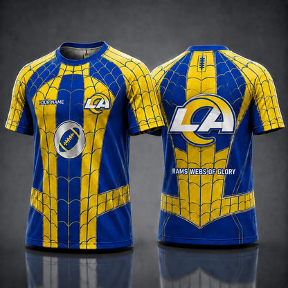 [SPECIAL OFFER] NEW CUSTOMIZED NFL22 LAR LOS ANGELES RAMS x SPIDER T-SHIRT, HOODIE & ZIP HOODIE