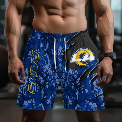 [SPECIAL OFFER] NEW CUSTOMIZED NFL22 LAR LOS ANGELES RAMS SHORT PANTS