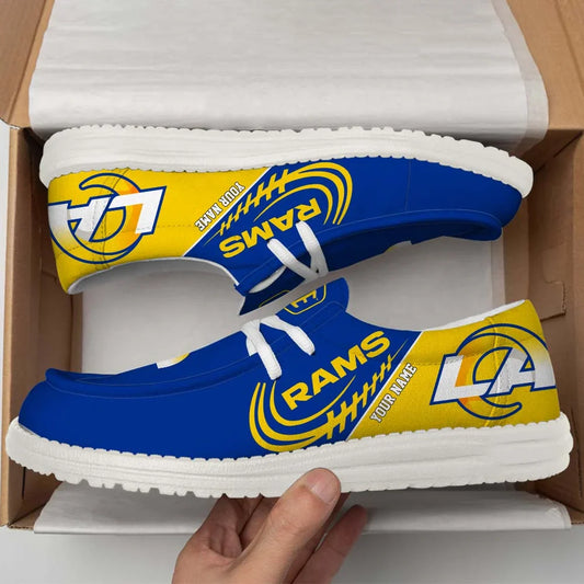 [SPECIAL OFFER] NEW CUSTOMIZED NFL22 LAR LOS ANGELES RAMS LOAFER SHOES