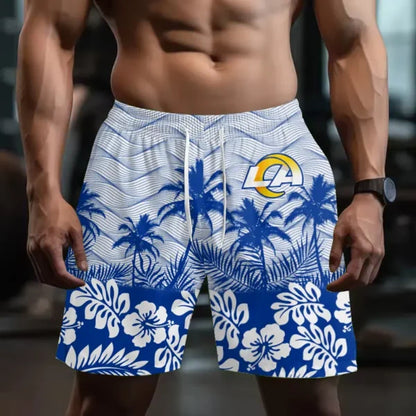 [SPECIAL OFFER] NEW CUSTOMIZED NFL22 LAR LOS ANGELES RAMS SHORT PANTS
