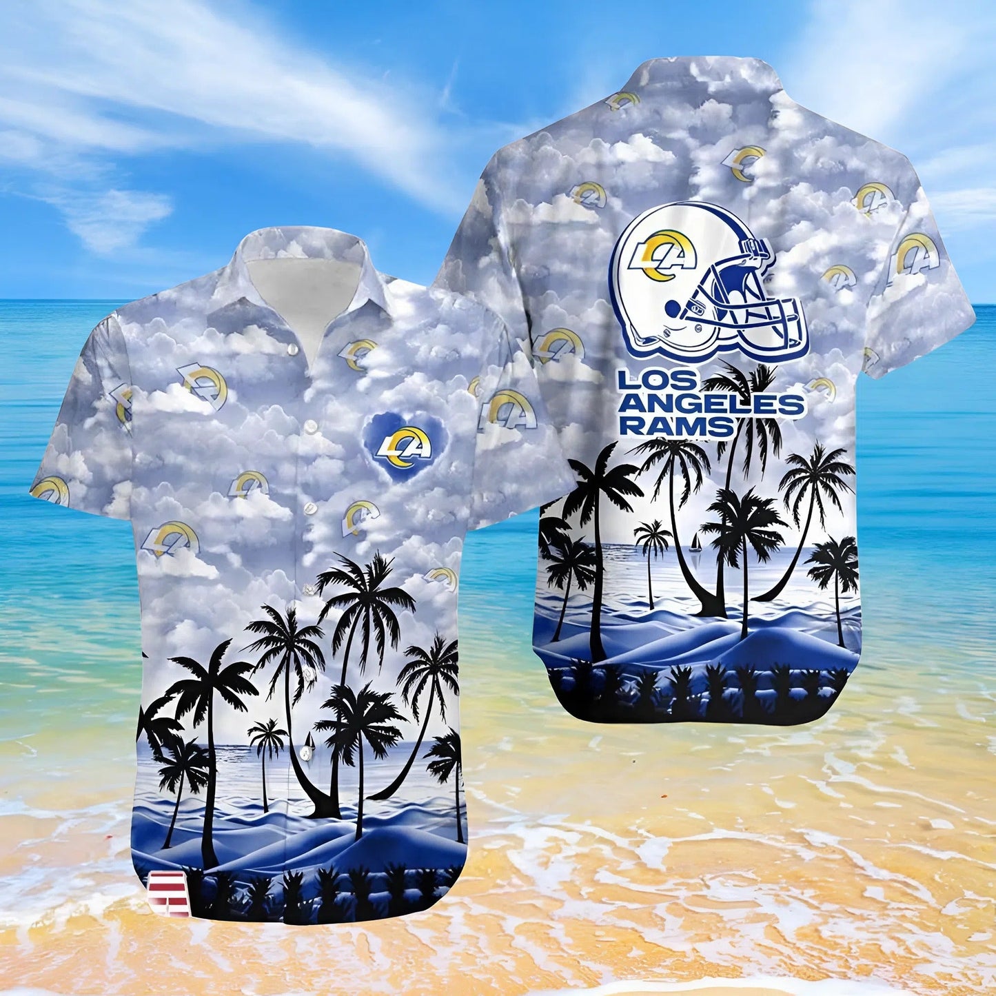 [SPECIAL OFFER] NEW CUSTOMIZED NFL22 LAR LOS ANGELES RAMS UNISEX HAWAIIAN SHIRT