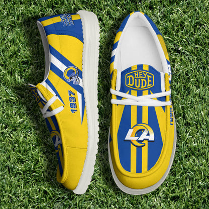 [SPECIAL OFFER] NEW CUSTOMIZED NFL22 LAR LOS ANGELES RAMS LOAFER SHOES