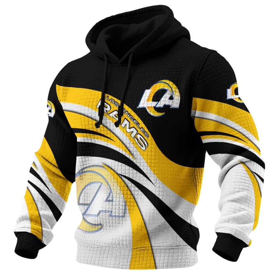 [SPECIAL OFFER] NEW CUSTOMIZED NFL22 LAR LOS ANGELES RAMS UNISEX HOODED SWEATSHIRT