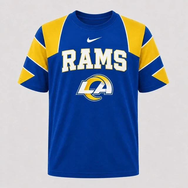 [SPECIAL OFFER] NEW CUSTOMIZED NFL22 LAR LOS ANGELES RAMS RAGLAN TEE