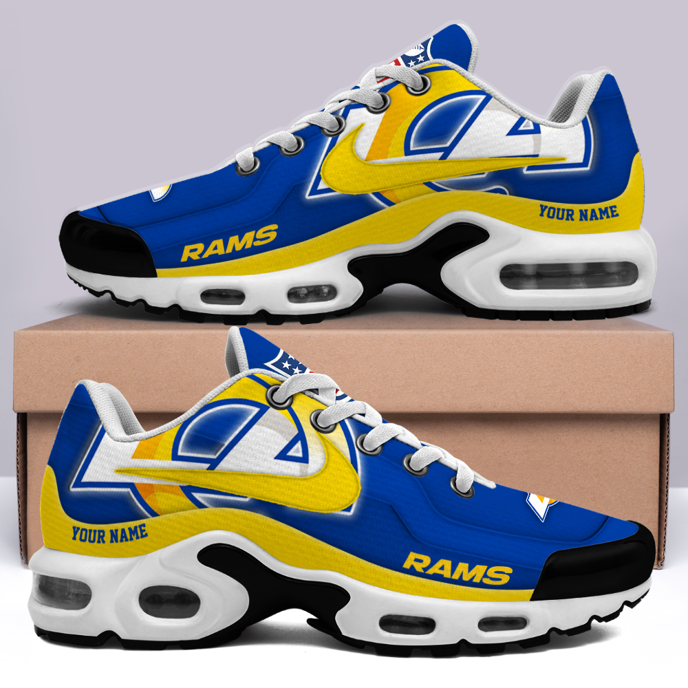 [SPECIAL OFFER] NEW CUSTOMIZED NFL22 LAR LOS ANGELES RAMS AIR MAX PLUS SNEAKERS