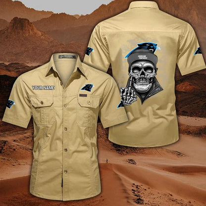 [SPECIAL OFFER] NEW CUSTOMIZED NFL23 CLP CAROLINA PANTHERS MUTICOLOR MEN'S CARGO SHIRT