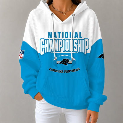 [SPECIAL OFFER] NEW CUSTOMIZED NFL23 CLP CAROLINA PANTHERS RIBBED HOODIE & SWEATSHIRT