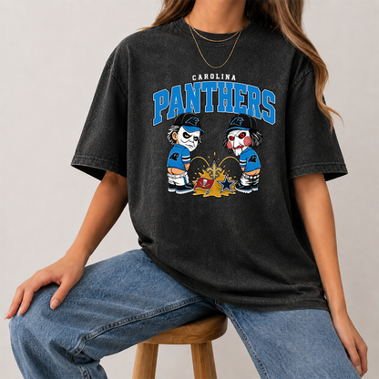 [SPECIAL OFFER] NEW CUSTOMIZED NFL23 CLP CAROLINA PANTHERS FUNNY WASHED TEE