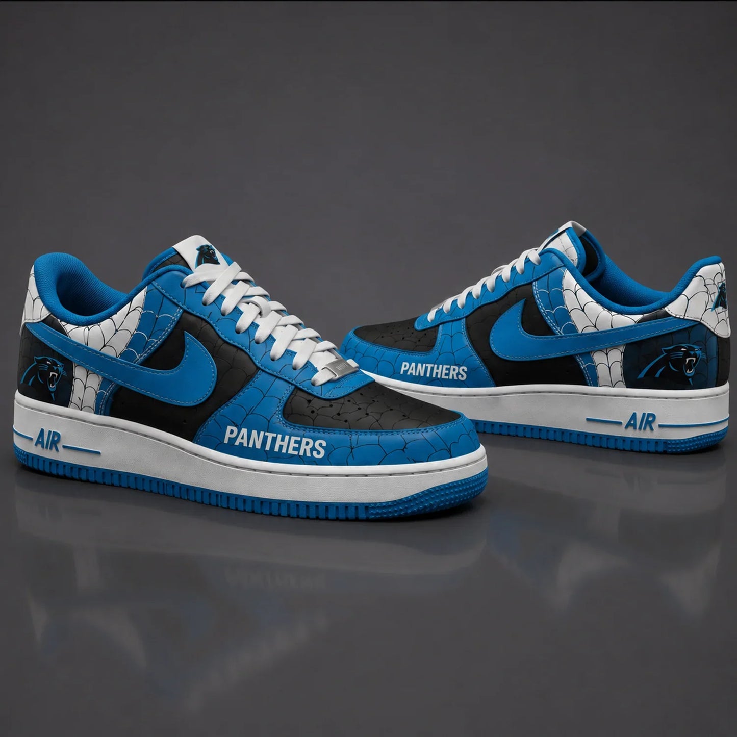 [SPECIAL OFFER] NEW CUSTOMIZED NFL23 CLP CAROLINA PANTHERS x SPIDER AF1 SHOES