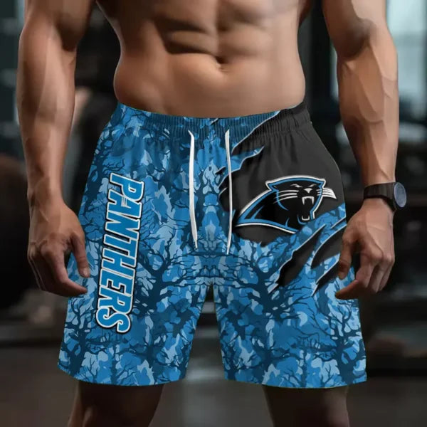 [SPECIAL OFFER] NEW CUSTOMIZED NFL23 CLP CAROLINA PANTHERS SHORT PANTS