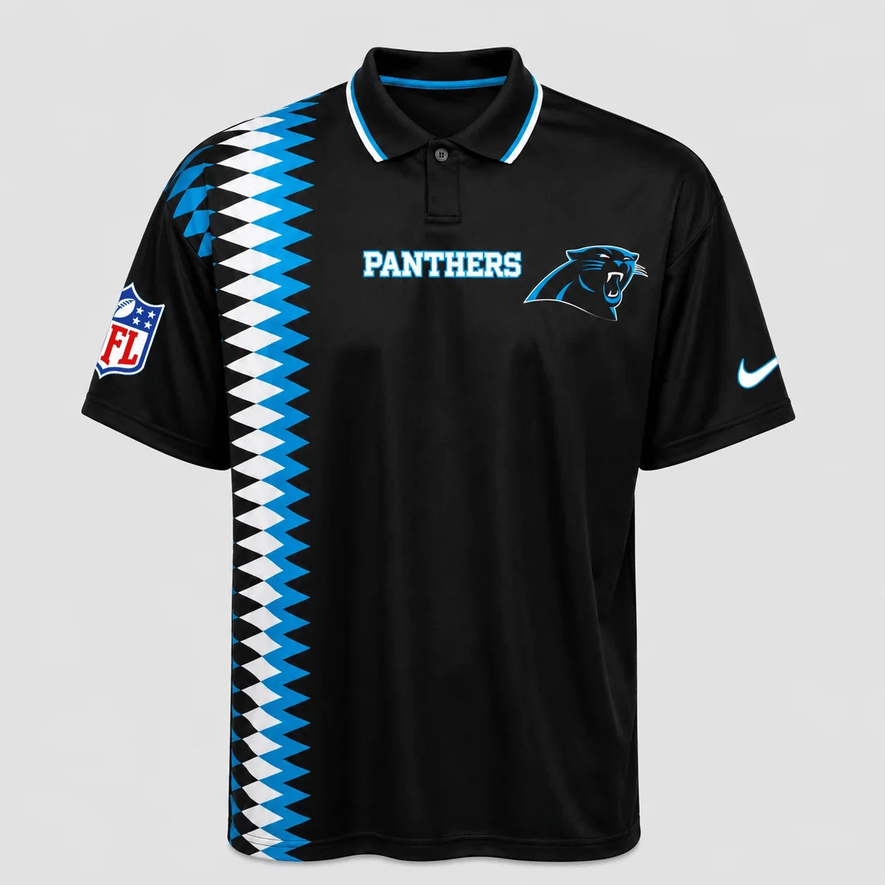[SPECIAL OFFER] NEW CUSTOMIZED NFL23 CLP CAROLINA PANTHERS POLO SHIRT