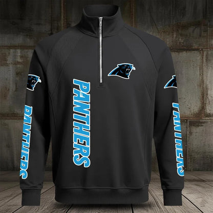 [SPECIAL OFFER] NEW CUSTOMIZED NFL23 CLP CAROLINA PANTHERS MEN'S MULTICOLOR QUARTER-ZIP PULLOVER
