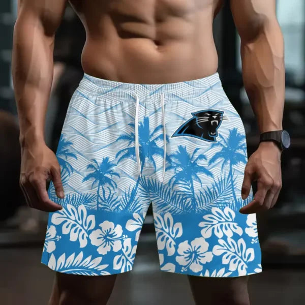 [SPECIAL OFFER] NEW CUSTOMIZED NFL23 CLP CAROLINA PANTHERS SHORT PANTS