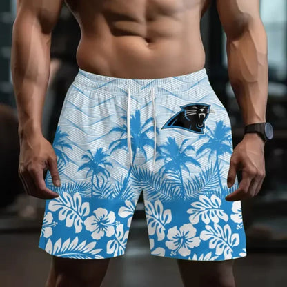 [SPECIAL OFFER] NEW CUSTOMIZED NFL23 CLP CAROLINA PANTHERS SHORT PANTS