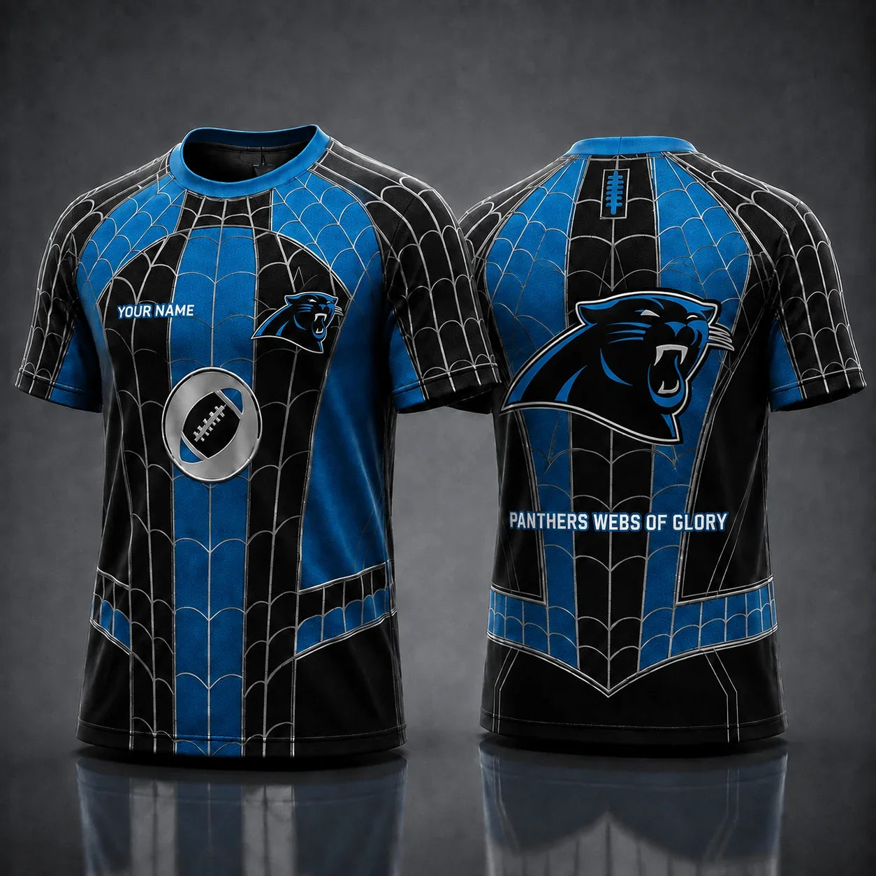 [SPECIAL OFFER] NEW CUSTOMIZED NFL23 CLP CAROLINA PANTHERS x SPIDER T-SHIRT, HOODIE & ZIP HOODIE