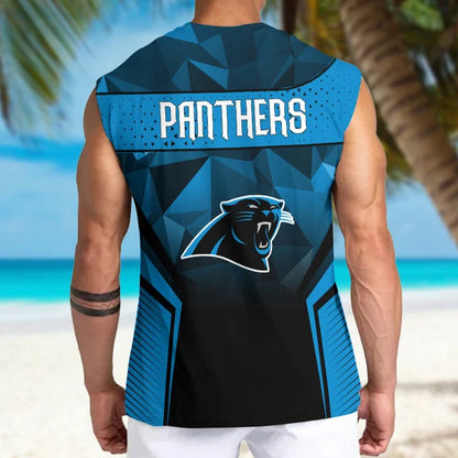 [SPECIAL OFFER] NEW CUSTOMIZED NFL23 CLP CAROLINA PANTHERS MEN'S GYM SHIRT