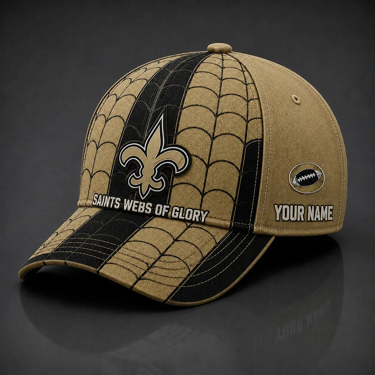 [SPECIAL OFFER] NEW CUSTOMIZED NFL24 NOS NEW ORLEANS SAINTS x SPIDER CLASSIC CAP