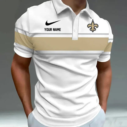 [SPECIAL OFFER] NEW CUSTOMIZED NFL24 NOS NEW ORLEANS SAINTS POLO SHIRT