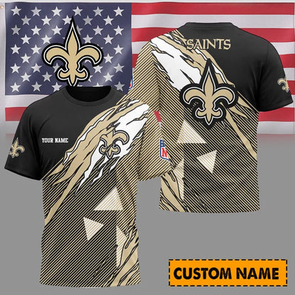 [SPECIAL OFFER] NEW CUSTOMIZED NFL24 NOS NEW ORLEANS SAINTS UNISEX T-SHIRT & POLO