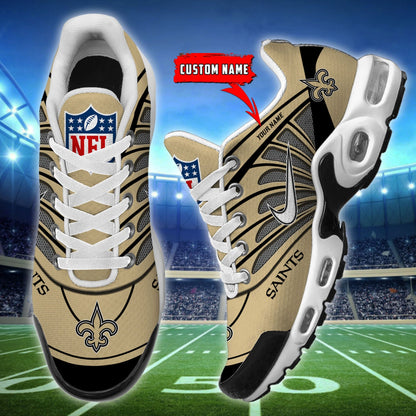 [SPECIAL OFFER] NEW CUSTOMIZED NFL24 NOS NEW ORLEANS SAINTS AIR MAX PLUS SNEAKERS