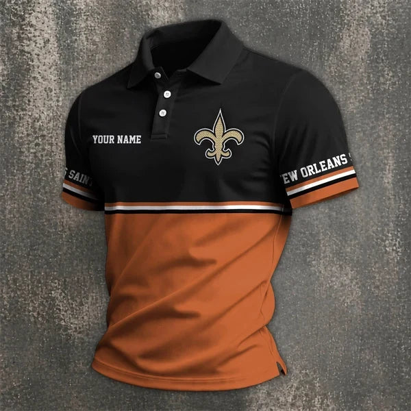 [SPECIAL OFFER] NEW CUSTOMIZED NFL24 NOS NEW ORLEANS SAINTS POLO SHIRT