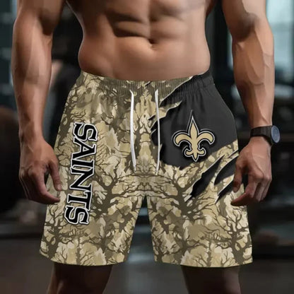 [SPECIAL OFFER] NEW CUSTOMIZED NFL24 NOS NEW ORLEANS SAINTS SHORT PANTS