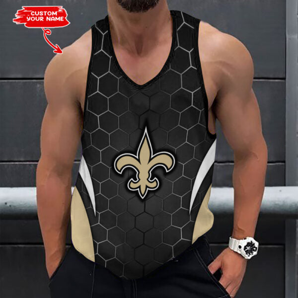 [SPECIAL OFFER] NEW CUSTOMIZED NFL24 NOS NEW ORLEANS SAINTS UNISEX TANK TOP