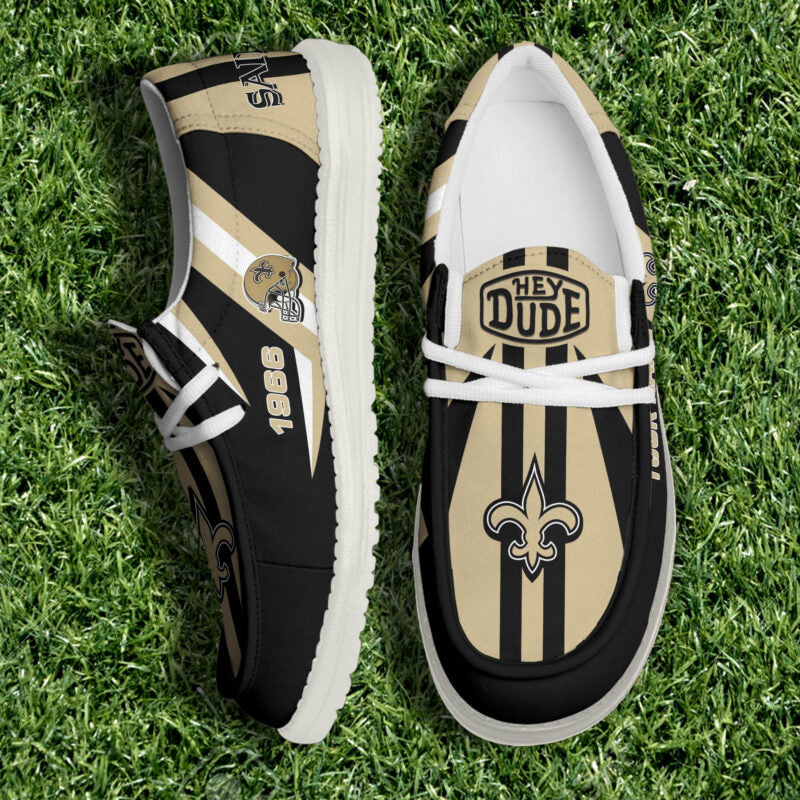 [SPECIAL OFFER] NEW CUSTOMIZED NFL24 NOS NEW ORLEANS SAINTS LOAFER SHOES