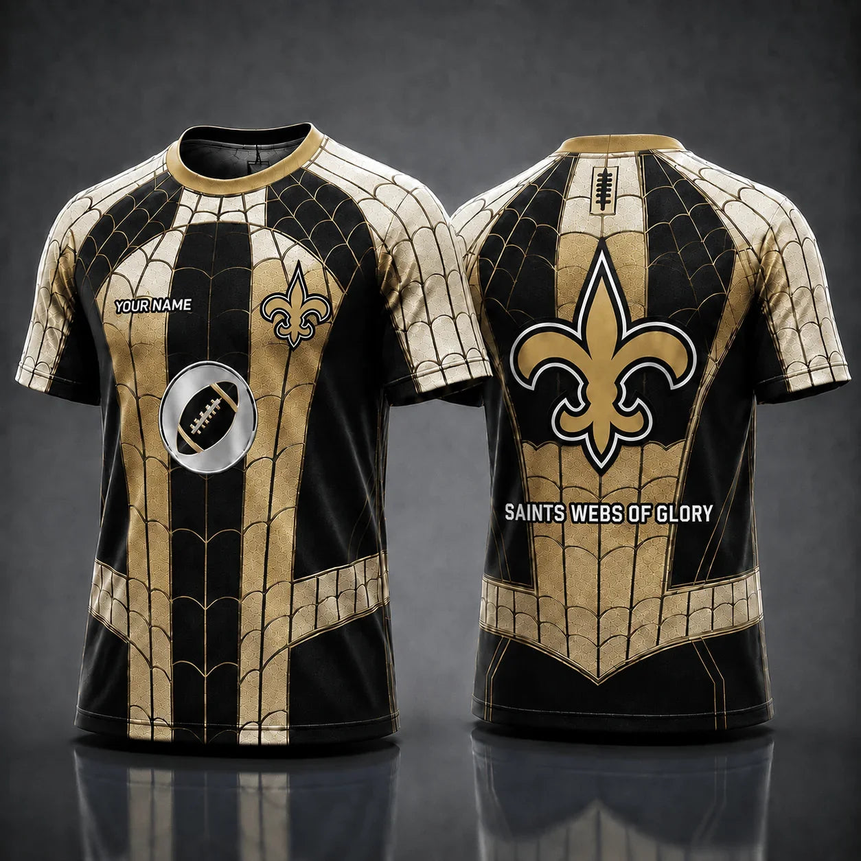 [SPECIAL OFFER] NEW CUSTOMIZED NFL24 NOS NEW ORLEANS SAINTS x SPIDER T-SHIRT, HOODIE & ZIP HOODIE