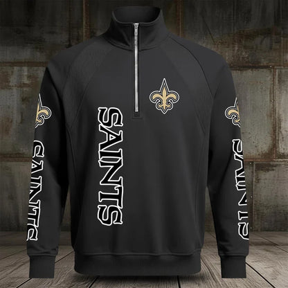 [SPECIAL OFFER] NEW CUSTOMIZED NFL24 NOS NEW ORLEANS SAINTS MEN'S MULTICOLOR QUARTER-ZIP PULLOVER