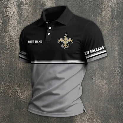 [SPECIAL OFFER] NEW CUSTOMIZED NFL24 NOS NEW ORLEANS SAINTS POLO SHIRT