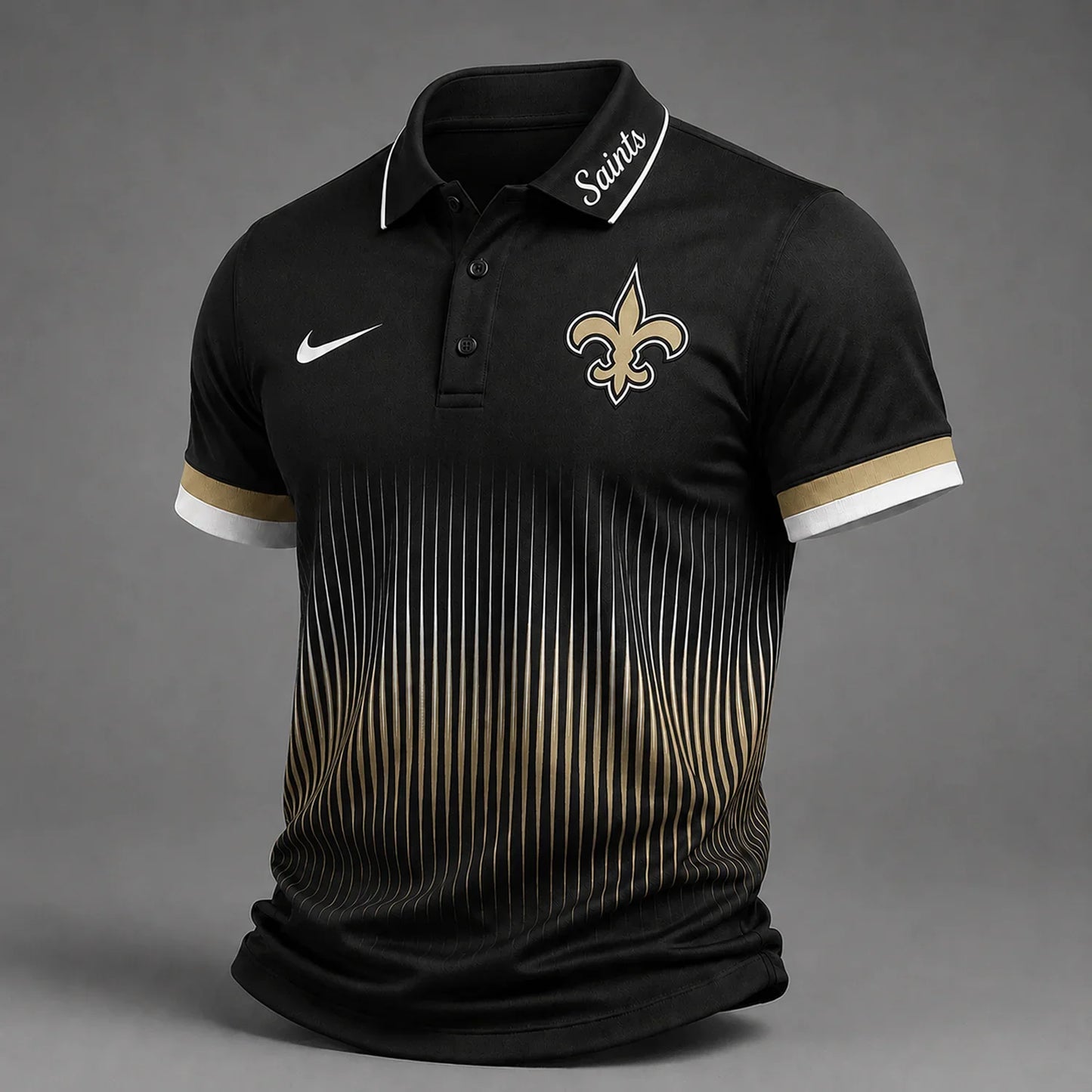 [SPECIAL OFFER] NEW CUSTOMIZED NFL24 NOS NEW ORLEANS SAINTS POLO SHIRT