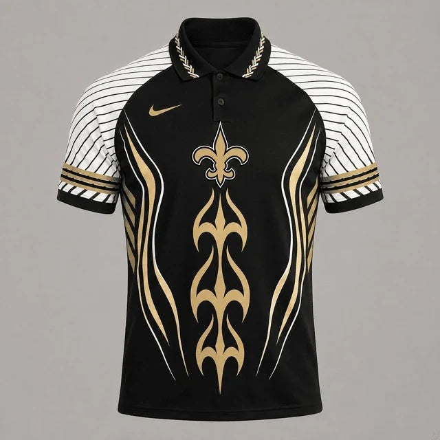 [SPECIAL OFFER] NEW CUSTOMIZED NFL24 NOS NEW ORLEANS SAINTS POLO SHIRT