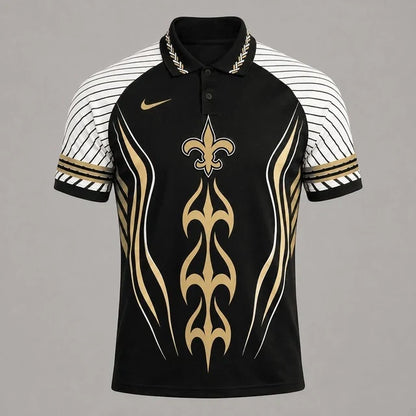 [SPECIAL OFFER] NEW CUSTOMIZED NFL24 NOS NEW ORLEANS SAINTS POLO SHIRT