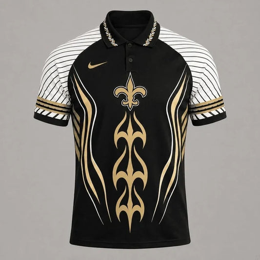 [SPECIAL OFFER] NEW CUSTOMIZED NFL24 NOS NEW ORLEANS SAINTS POLO SHIRT