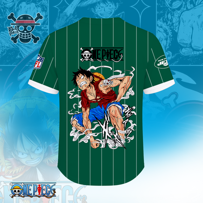 [SPECIAL OFFER] NEW CUSTOMIZED NFL25 NYJ NEW YORK JETS BASEBALL JERSEY
