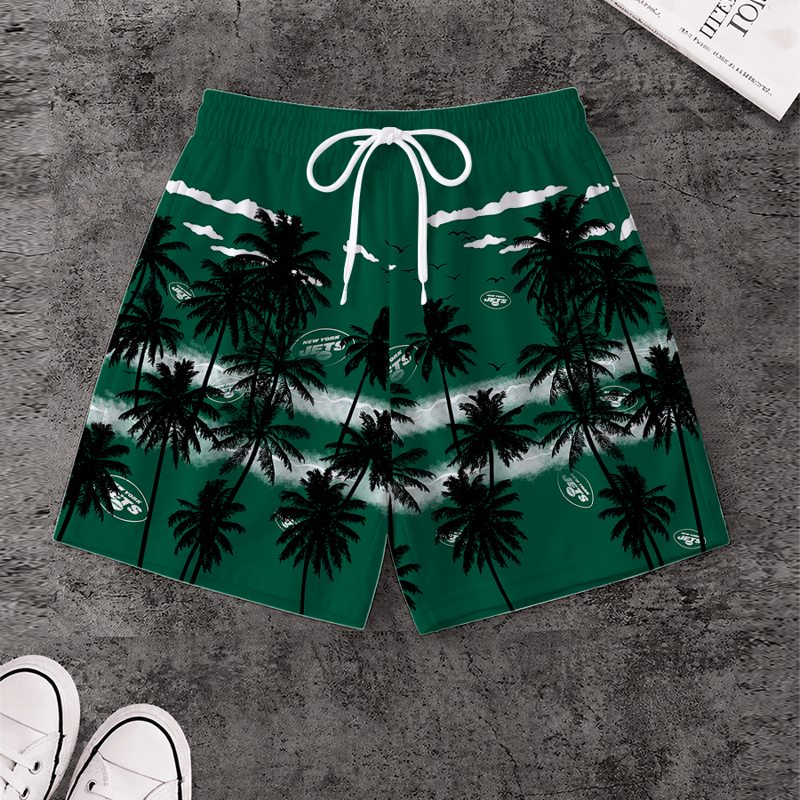 [SPECIAL OFFER] NEW CUSTOMIZED NFL25 NYJ NEW YORK JETS SHORT PANTS